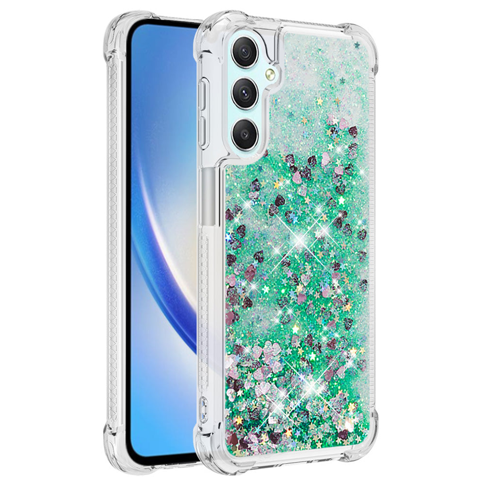 YB Quicksand Series-1 Glitter TPU Phone Case for Samsung Galaxy A25 5G A24 4G Liquid Floating Waterfall Cover YB Quicksand Series-1 Glitter TPU Phone Case for Samsung Galaxy A25 5G A24 4G Liquid Floating Waterfall Cover